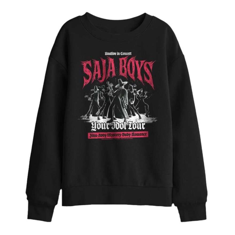 K-Pop Demon Hunters Childrens/Kids Mono Band Saja Boys Sweatshirt / Black